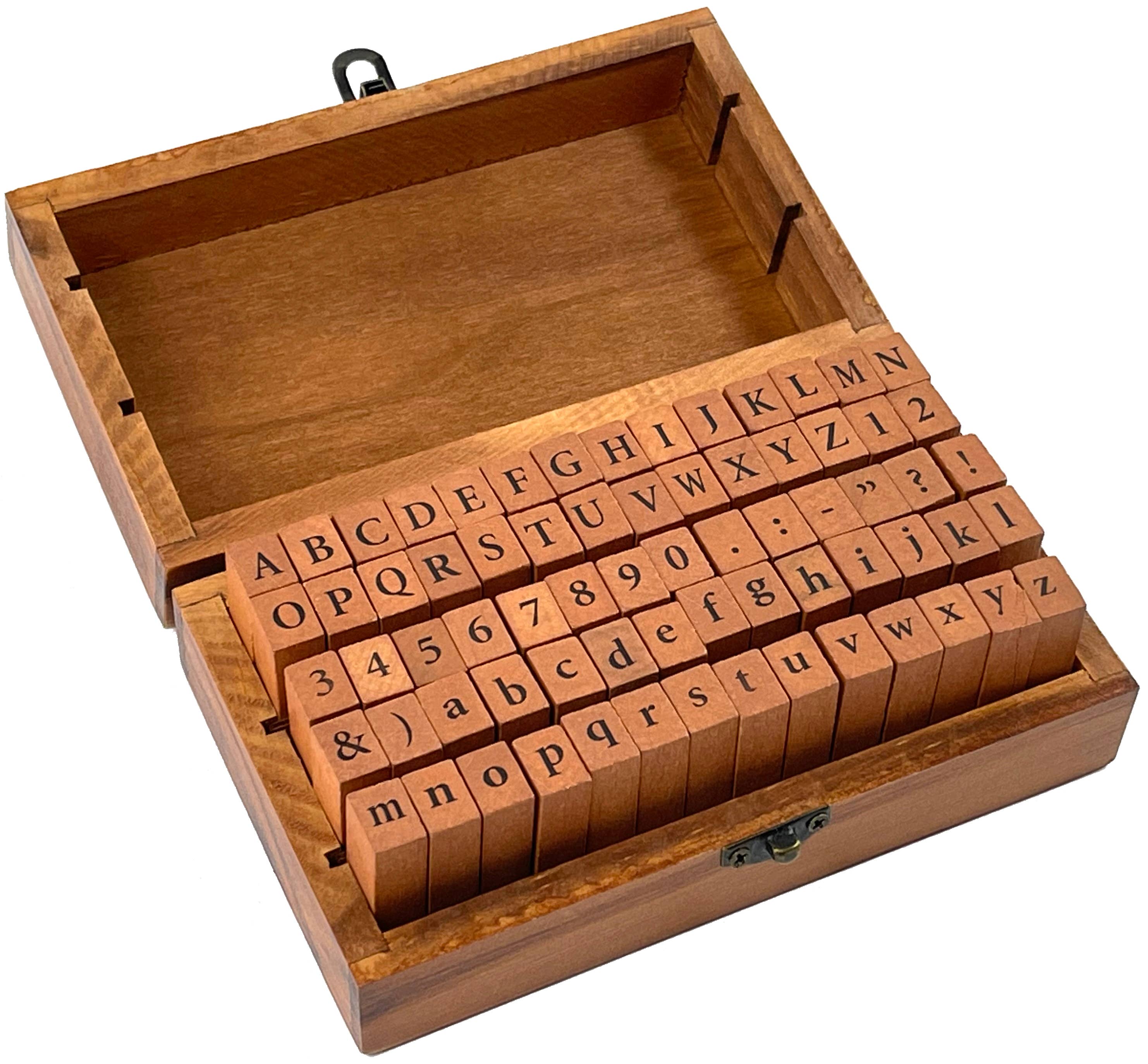Ensemble d'étampes de l'alphabet typographique