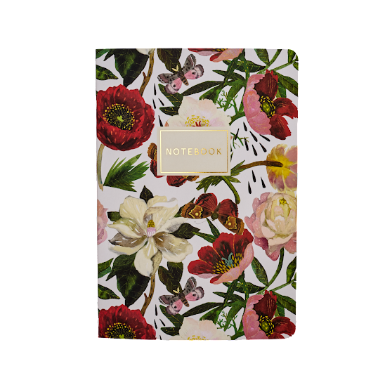 Carnet ligné - Pivoines