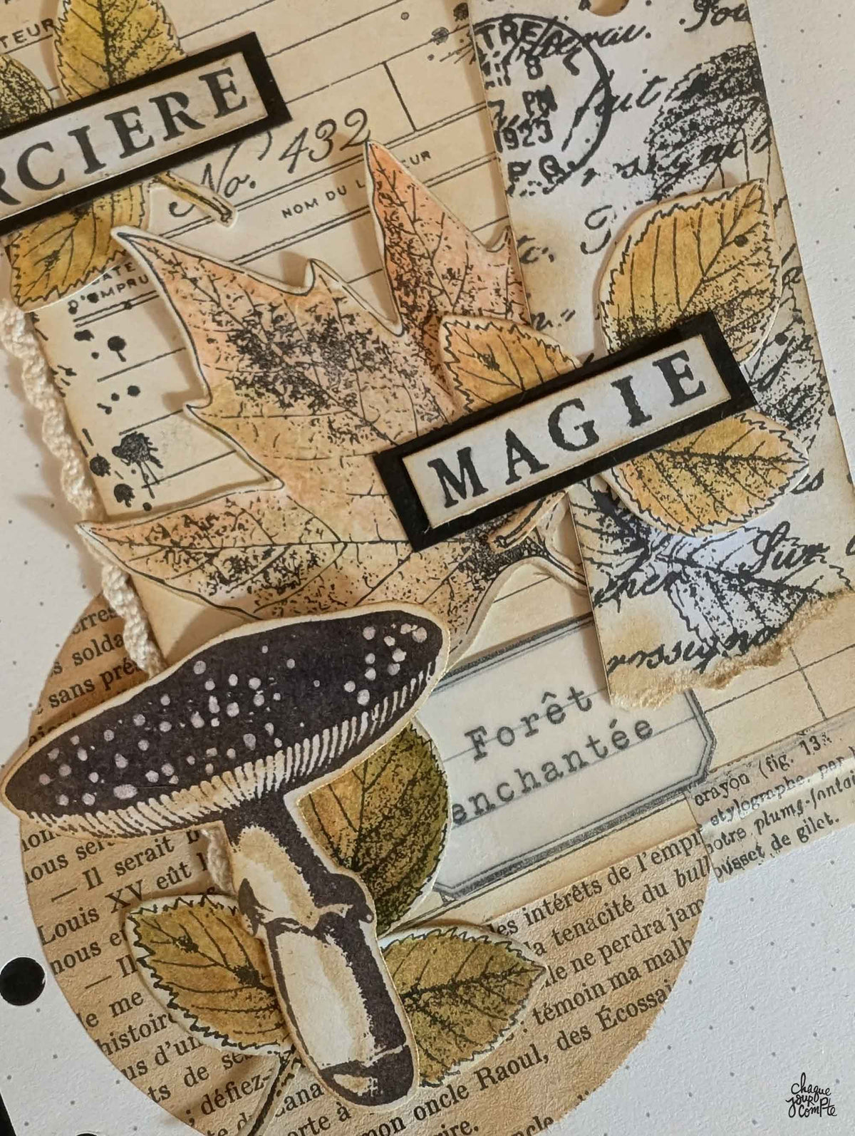 Art journal automne - Ensemble de 14 étampes à découper