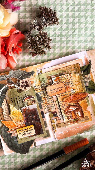 Art journal automne - Ensemble de 14 étampes à découper