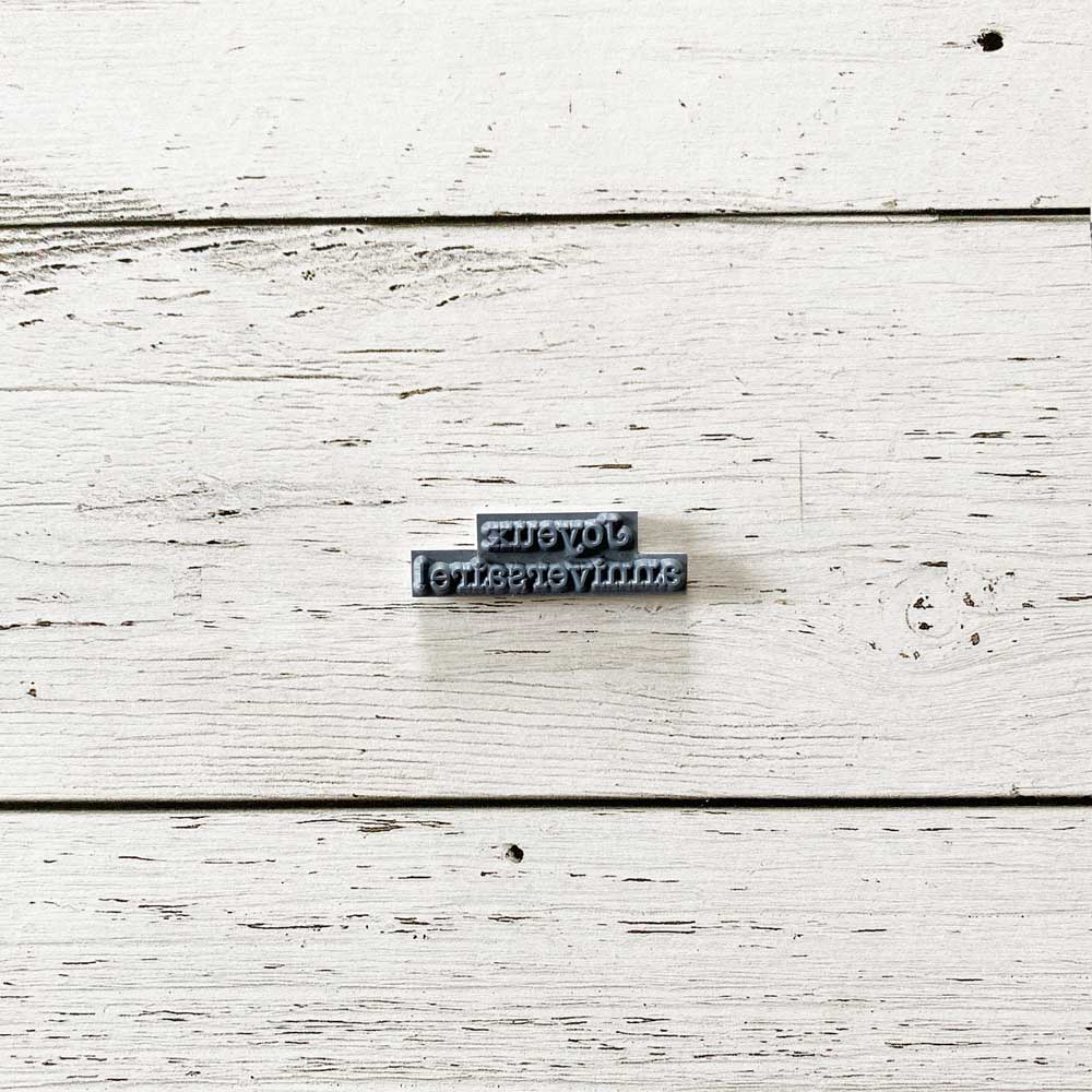 Joyeux anniversaire - dactylo - 1 étampe