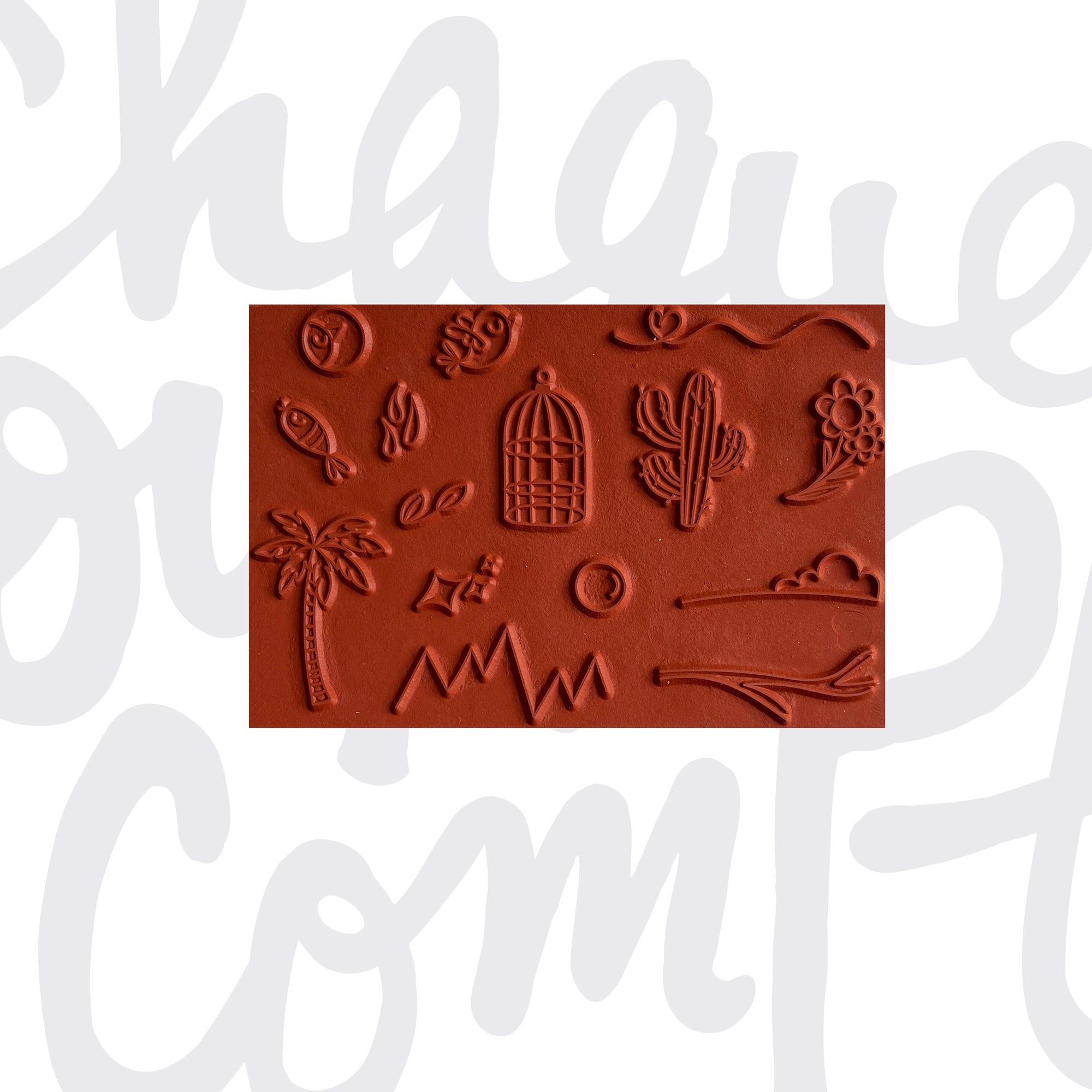 Motifs du printemps - Ensemble de 15 étampes à découper