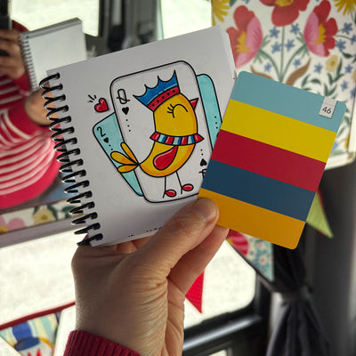 Cahier à colorier de poche - 58 illustrations, 12 motifs