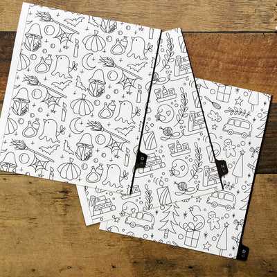 Motifs à colorier (12 mois)