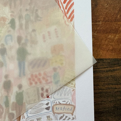 Papier vellum beige