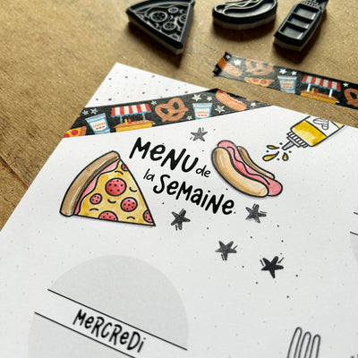 Table festive , Tacos - Ensemble de 6 étampes à découper