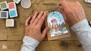 Joyeuses fêtes par Karine Allie - Ensemble de 11 étampes à découper