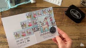 Joyeuses fêtes par Julie Cossette - Ensemble de 5 étampes à découper