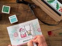 Joyeuses fêtes par Karine Allie - Ensemble de 11 étampes à découper