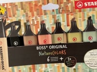 Ensemble de 8 surligneurs Nature de Stabilo