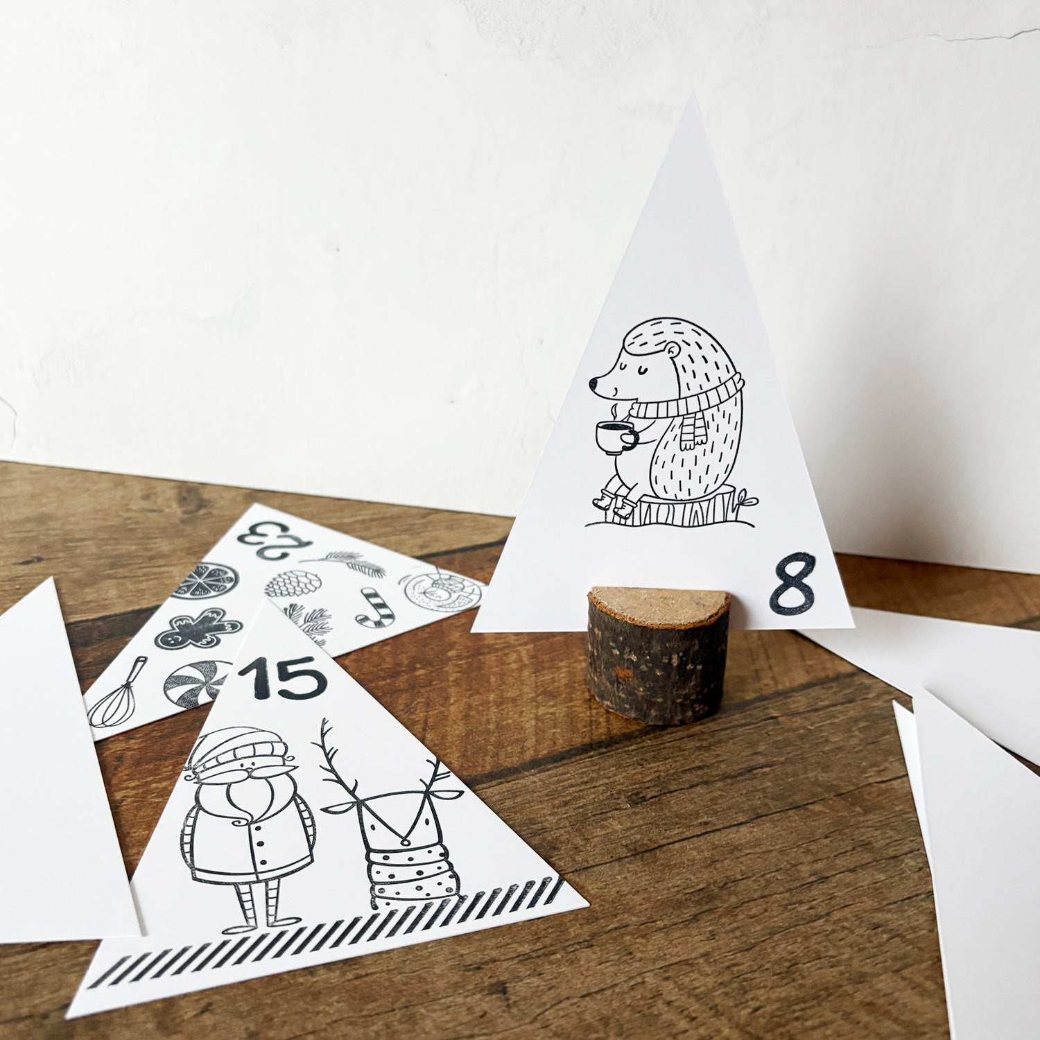 Ensemble Sapins de l'avent à personnaliser