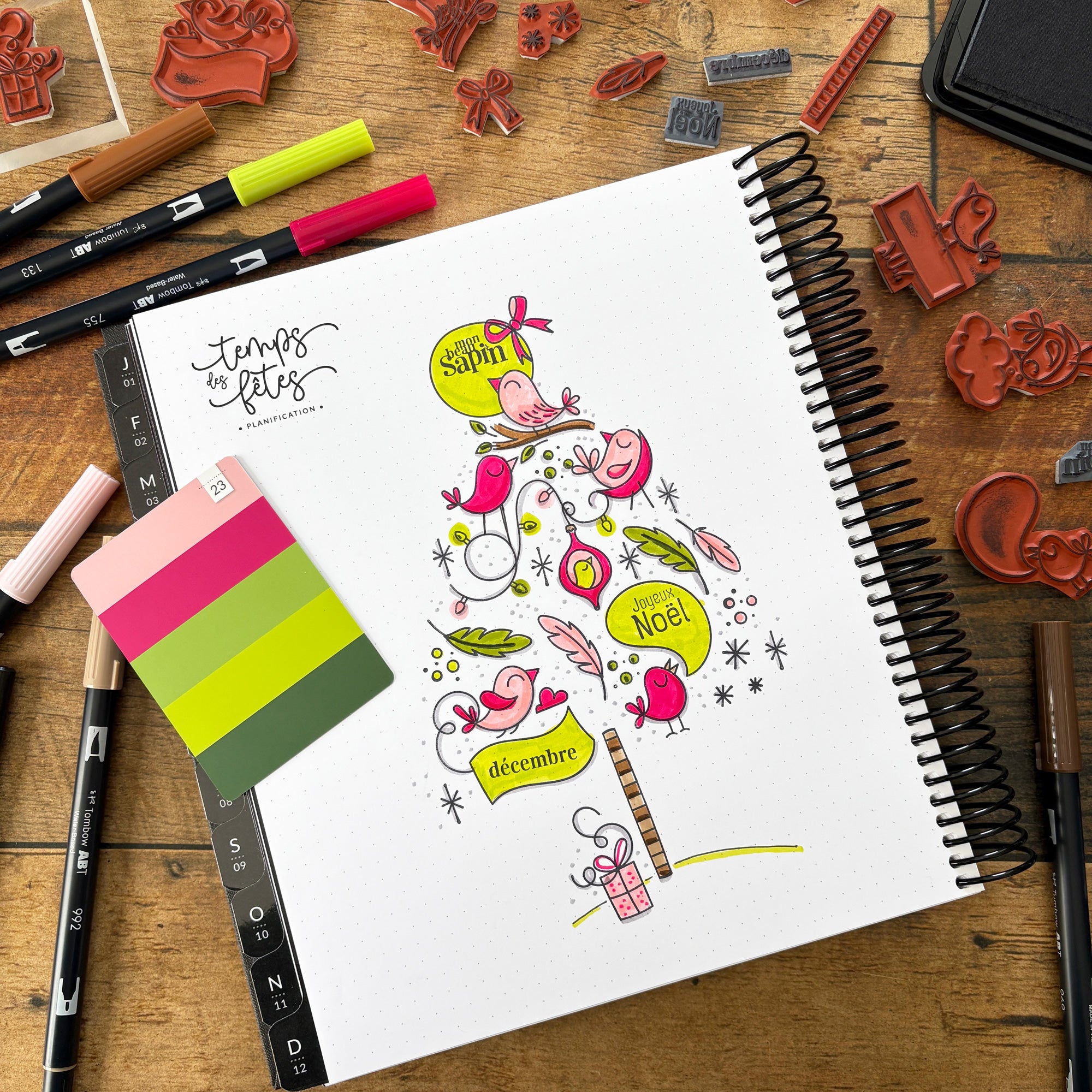 Bulles d'oiseau - Ensemble de 7 étampes à découper