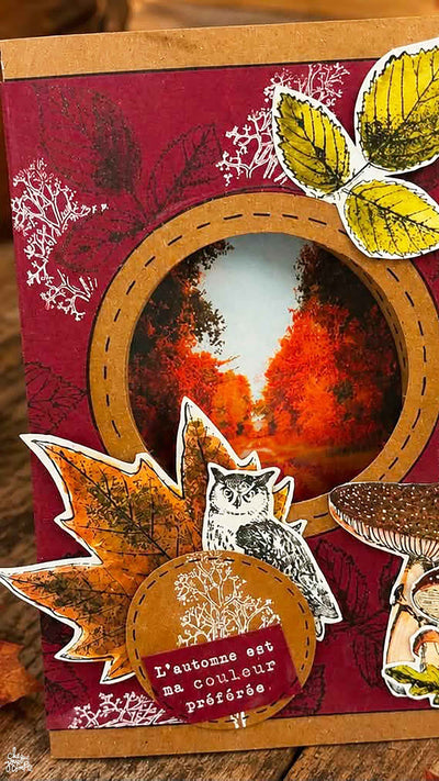 Art journal automne - Ensemble de 14 étampes à découper