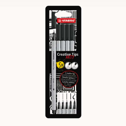 Ensemble de 5 stylos noirs Stabilo