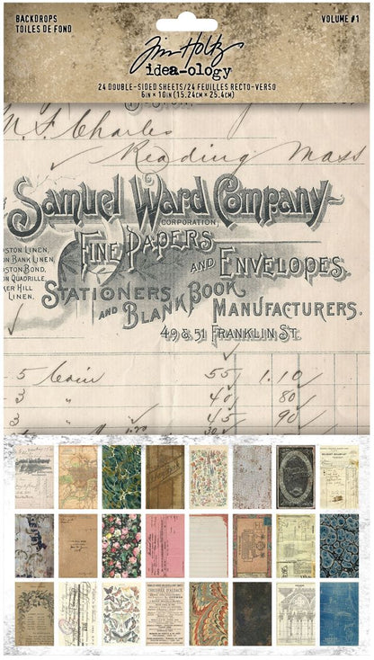 Papier cartonné -Toiles de fond - Idea-ology Vol.1