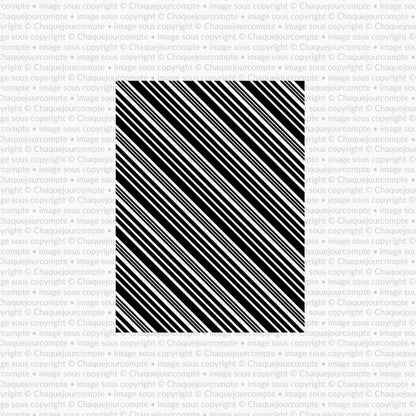 Fond de carte Canne de Noël - 1 étampe grand format