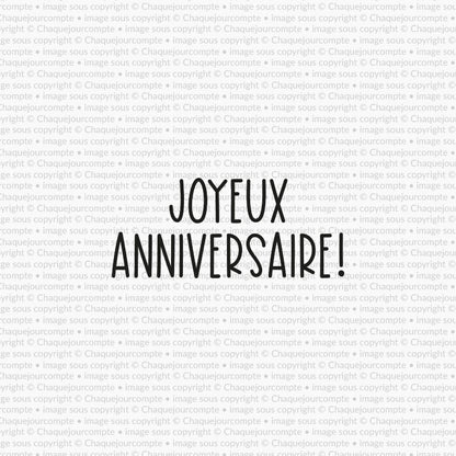 Joyeux anniversaire en hauteur - 1 étampe