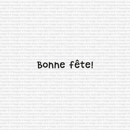 Bonne fête enfantin - 1 étampe