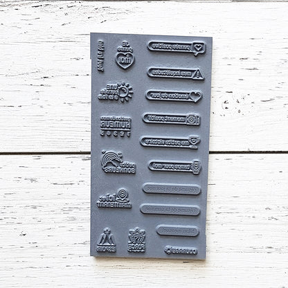 Santé mentale - Ensemble de 18 étampes à découper