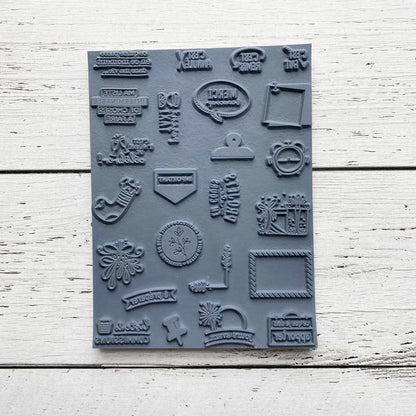 Calendrier de l'avent 2019 (Sans boîte) - Ensemble de 24 étampes à découper