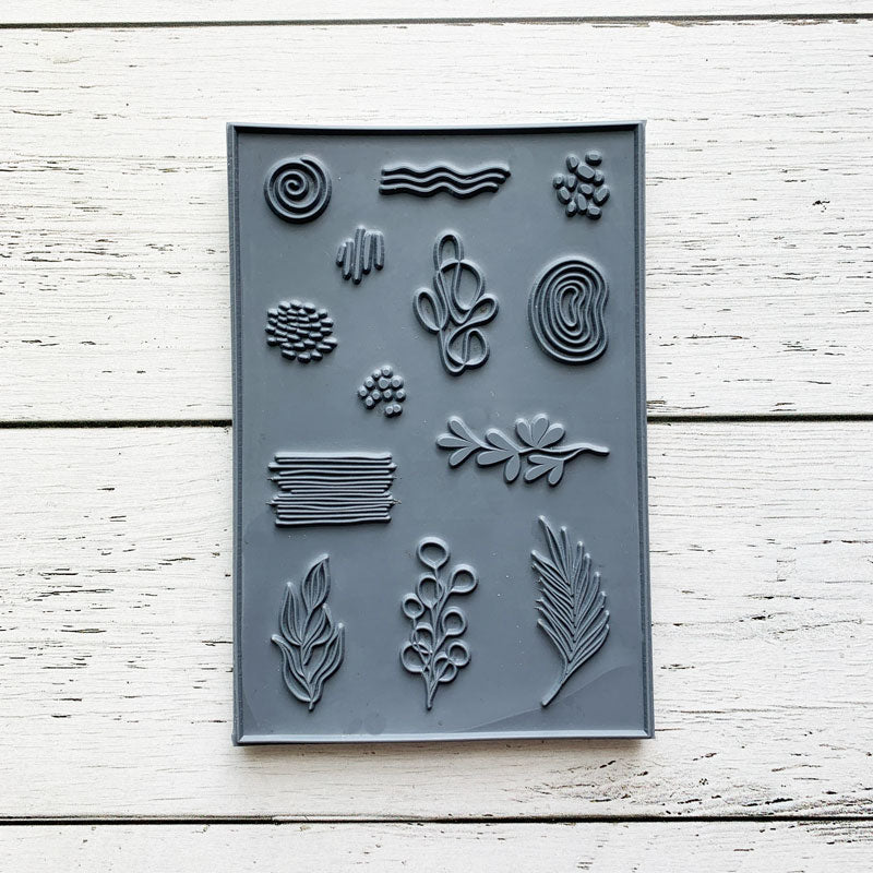 Décos abstraites - Ensemble de 13 étampes à découper