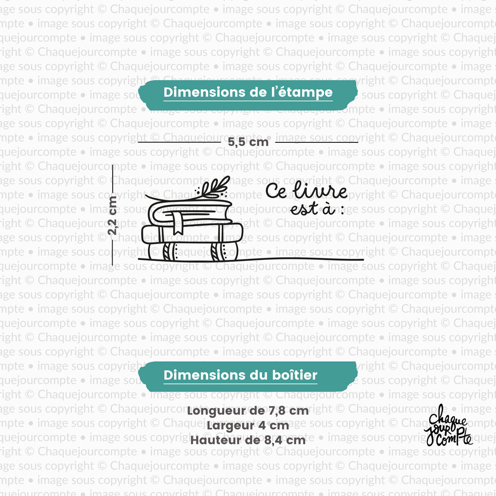 Ce livre est à - Tampon autoencreur pour profs