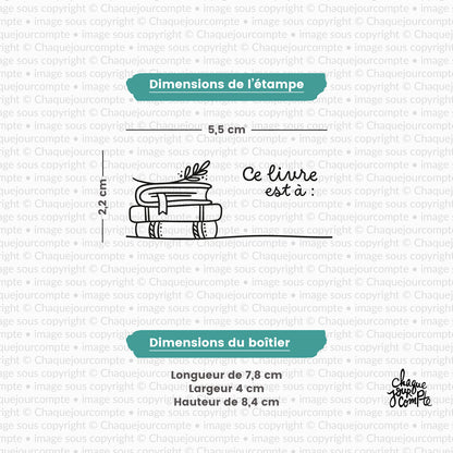 Ce livre est à - Tampon autoencreur pour profs