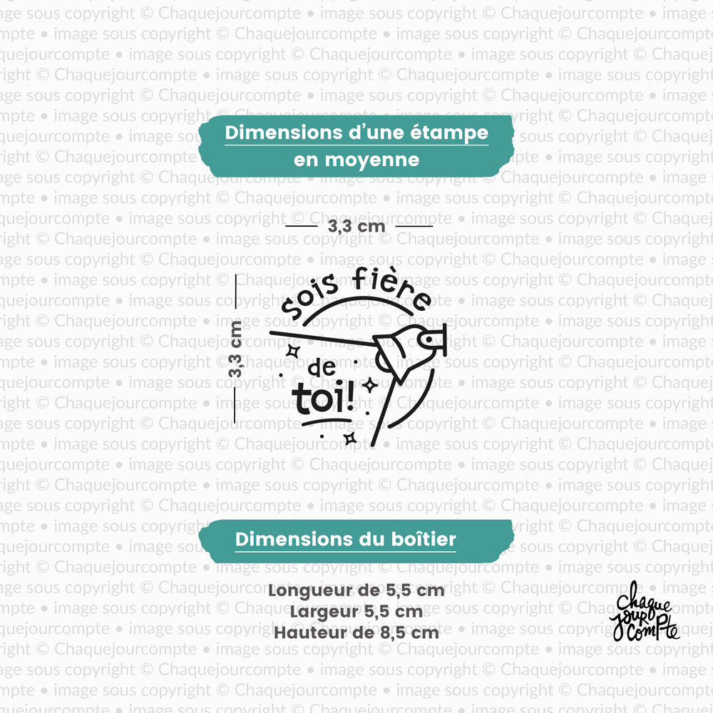 Trio de fierté - Tampon(s) autoencreur(s) pour profs