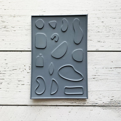 Formes abstraites - Ensemble de 14 étampes