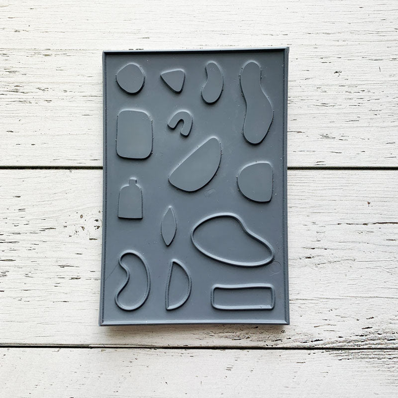 Formes abstraites - Ensemble de 14 étampes