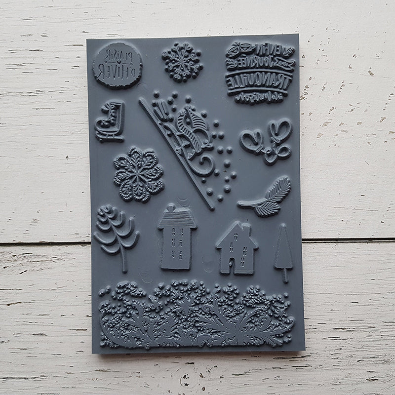 Vive l'hiver - Ensemble de 13 étampes à découper