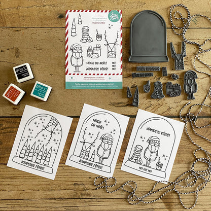 Cloche de verre - 1 étampe grand format