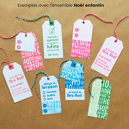 Noël enfantin - Ensemble de 6 étampes à découper
