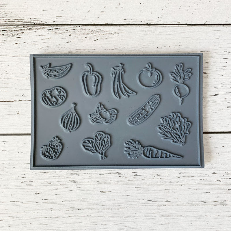 Potager - Illustrations - Ensemble de 13 étampes