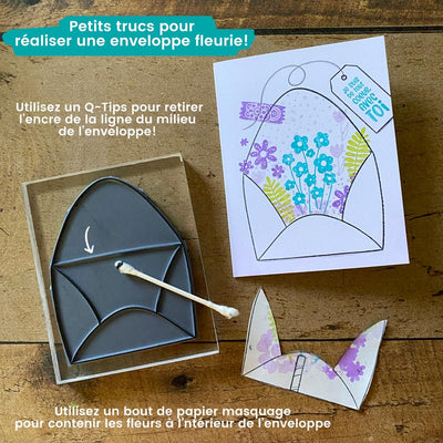 Grande enveloppe - Ensemble de 3 étampes à découper