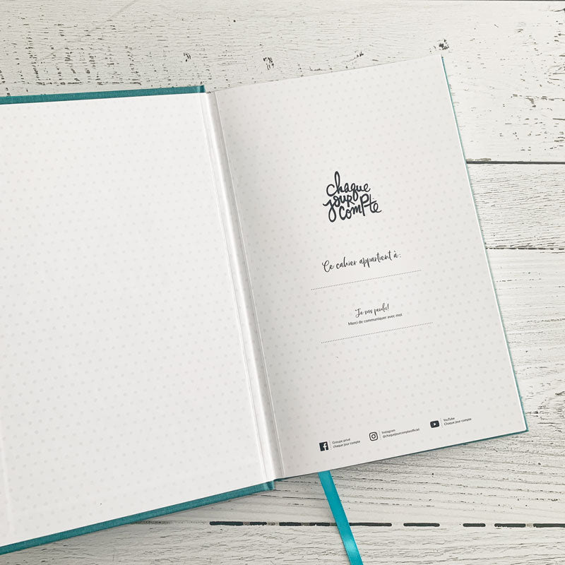 Carnet de poche de style Bujo - Sarcelle