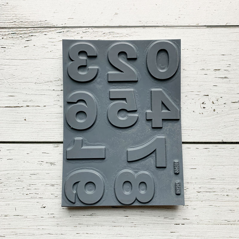 Ensemble d'étampes - Chiffres à Catherine!