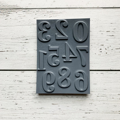 Chiffres romantiques - Ensemble de 10 étampes à découper