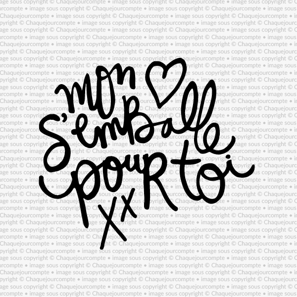 Mon coeur s'emballe pour toi - 1 étampe à découper