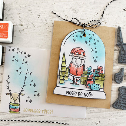 Cloche de verre - 1 étampe grand format