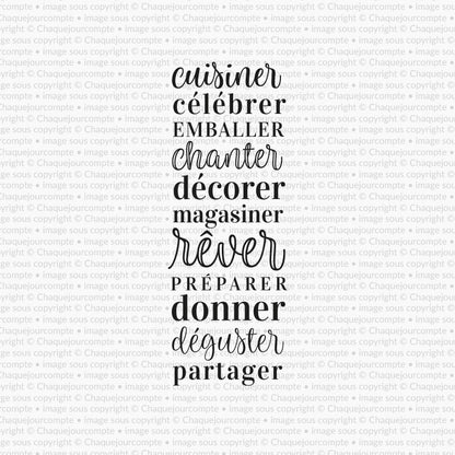 Liste de décembre - étampe