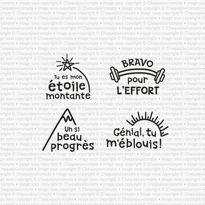 Bravo! - Ensemble d'étampes amovibles pour profs