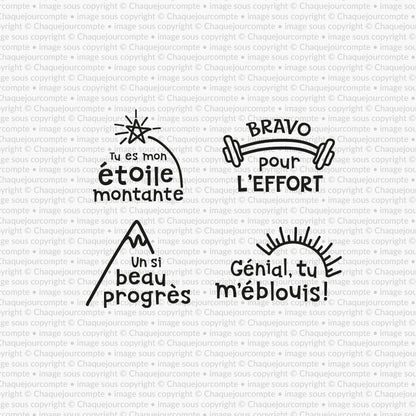 Bravo! - Ensemble d'étampes amovibles pour profs