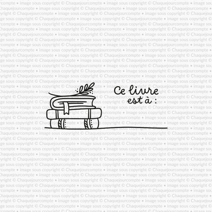 Ce livre est à - Étampe amovible