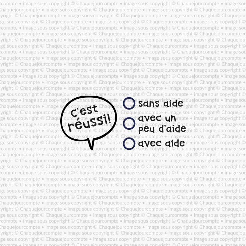 C'est réussi! - Étampe amovible pour profs