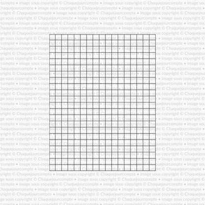 Étampe - Feuille quadrillée
