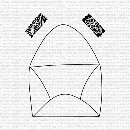 Grande enveloppe - Ensemble de 3 étampes à découper