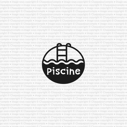 Piscine - 1 étampe